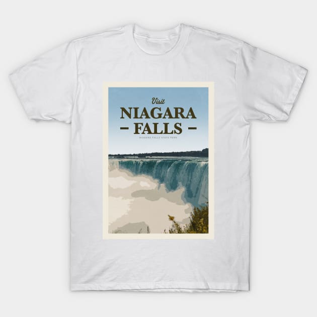 Visit Niagara Falls T-Shirt by Mercury Club